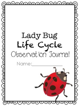 Preview of Lady Bug Life Cycle Journal