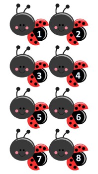 Preview of Lady Bug Numbers