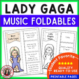 Lady Gaga: Music Listening and Research Foldables