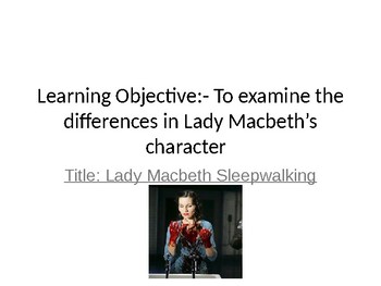 lady macbeth sleepwalking