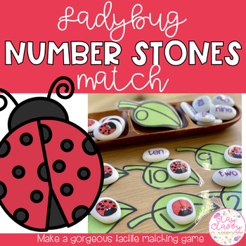 Ladybird Number Stones Match 0 10 By Stay Classy Classrooms Tpt