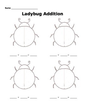 Ladybug Addition by Susan Kim | Teachers Pay Teachers