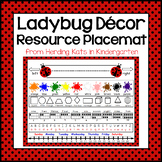 Ladybug Classroom Decor Resource Mats