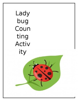 Preview of Ladybug Counting Activity Page