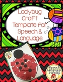 Ladybug Craft Template for Speech & Language FREEBIE