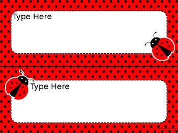 ladybug editable parent letter announcement newsletter stationary