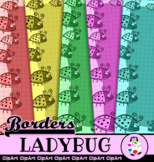 Ladybug Grid Border Papers