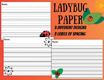 Insect Writing Paper - Have Fun Teaching