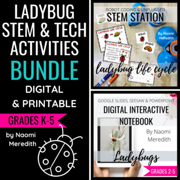 Preview of Ladybug Lesson Plans | STEM & Technology Bundle