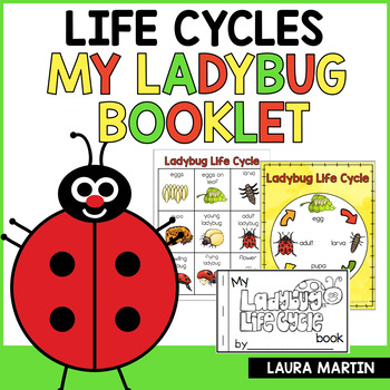 Preview of Ladybug Life Cycle Book - Life Cycle of a Ladybug - Insect Life Cycle Activities
