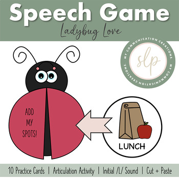 Preview of Ladybug Love - Initial /L/ Sound - Speech Therapy Game