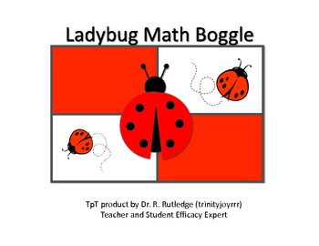 Preview of Ladybug Math Boggle