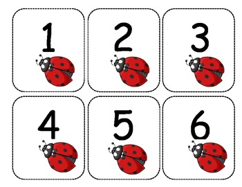 Ladybug Number Line cards 1-120 by Megan Greer | TPT