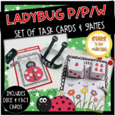 Ladybug Part Part Whole Work mat task cards and games with