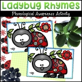 Ladybug Rhyming Activity with Word Families for Insect Lit