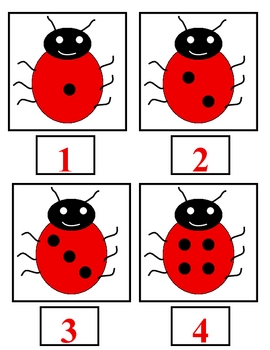 Ladybug Sets 1-20 by Schools a Zoo | Teachers Pay Teachers