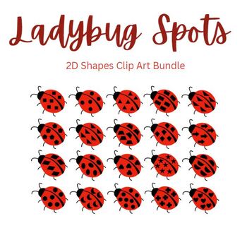 Preview of Ladybug Spots | Spring & Insects | 2D Shapes Clip Art