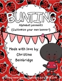 Ladybug Themed Buntings- Customize Your Own Banner!