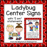Ladybug Themed Center Signs
