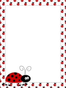 Ladybug Writing Paper - 3 Styles by Pink Posy Paperie | TpT