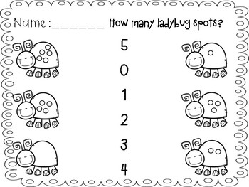 Ladybug count and match by teacherkel | Teachers Pay Teachers