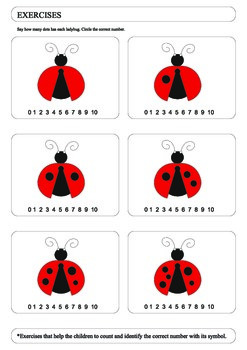 Ladybug exercises by NEAGU VIOLETA | TPT