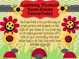 Ladybug themed open house powerpoint presentation