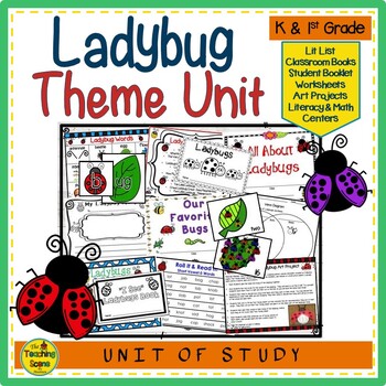 Preview of Ladybugs Unit:  Literacy and Math Activities & Centers
