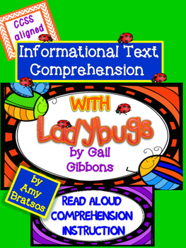 Preview of Ladybugs - Informational Text Comprehension using "Ladybugs" by Gail Gibbons