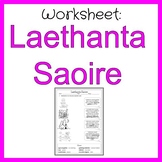 Laethanta Saoire -  Matching worksheet