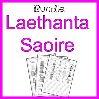 Preview of Laethanta Saoire Worksheet Bundle