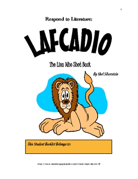 Preview of Lafcadio, by Shel Silverstein:  PDF & EASEL LISTEN-AND-RESPOND Packet