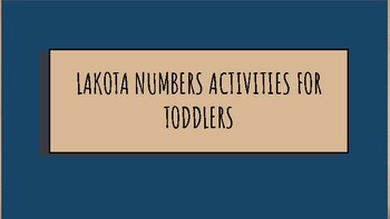 Preview of Lakota Numbers for Homeschool and Adult Learning