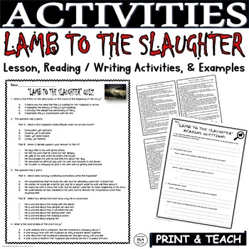 lamb to the slaughter characterization