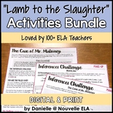 Lamb to the Slaughter by Roald Dahl Activities Bundle