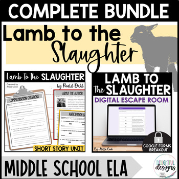 Preview of Lamb to the Slaughter by Roald Dahl Activities Bundle | ELA Short Stories Unit