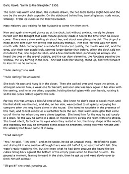 Preview of Lamb to the Slaughter by Roald Dahl - Full Text - Original - 730L - Short Story