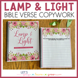 Lamp & Light Bible Verse Copywork-Floral