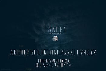 Preview of Lancey, The Font