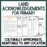 Land Acknowledgements for Primary Grades