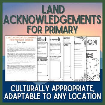 Preview of Land Acknowledgements for Primary Grades