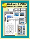 Land, Air, and Water Transportation Sort