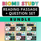 Land Biome Bundle | Reading Passages + Question Sets | Sel