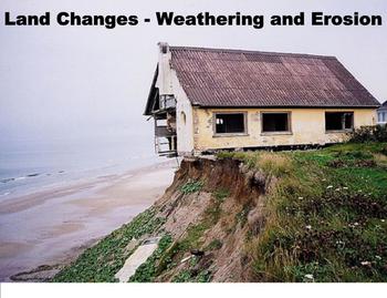 Preview of Land Changes-Erosion and Weathering-A Third Grade SmartBoard Introduction