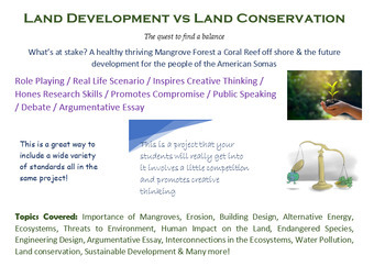 Preview of Land Development vs Conservation A Role Playing Project