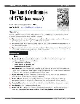 Preview of Land Ordinance of 1785 Teacher Guide