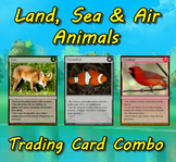 Land, Sea & Air Animals - Trading Cards Combo