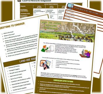 Preview of Land Use Research Assignment (NDA3M, NDW4M, NBE3C, NBE3U)