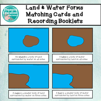 Land & Water Forms Matching Cards and Differentiated ...