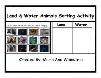 Land And Water Animals Chart